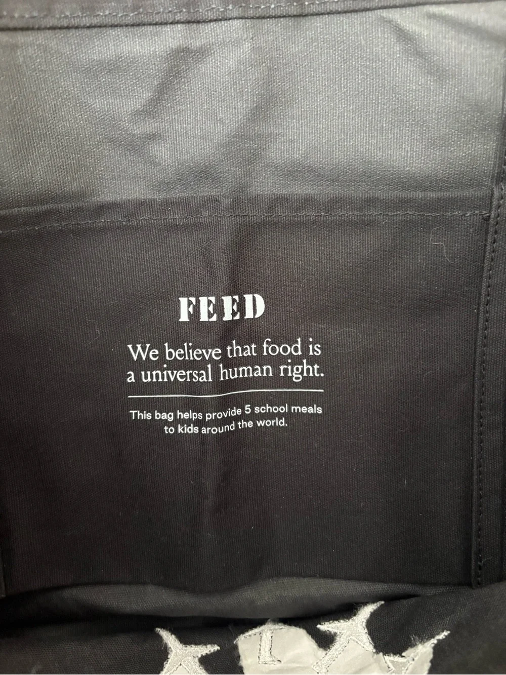 Feed black canvas